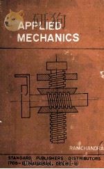 APPLIED MECHANICS   1974  PDF电子版封面    RAM CHANDRA 