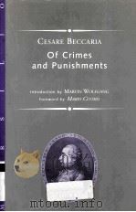 CESARE BECCARIA OF CRIMES AND PUNISHMENTS   1964  PDF电子版封面  1568860307  JANE GRIGSON 