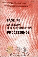 Proceedings Of The Second Congress Of The Federation Of Acoustical Societes Of Europe FASE-78 Warsza   1978  PDF电子版封面     