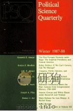 POLITICAL SCIENCE QUARTERLY（1987 PDF版）