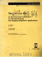 THERMOSENSE XIV:AN INTERNATIONAL CONFERENCE ON THERMAL SENSING AND INAGING DIAGNOSTIC APPLICATIONS（1992 PDF版）