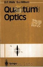 QUANTUM OPTICS   1994  PDF电子版封面  3540588310   