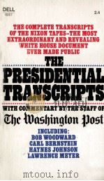 THE PRESIDENTIAL TRANSCRIPTS   1974  PDF电子版封面     