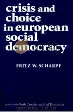 CRISIS AND CHOICE IN EUROPEAN SOCIAL DEMOCRACY   1987  PDF电子版封面  0801422213  FRITZ W.SCHARPF 