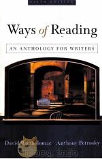 WAYS OF READING:AN ANTHOLOGY FOR WRITERS FIFTH EDITION   1982  PDF电子版封面  031217893X   