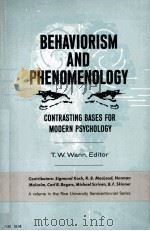 BEHAVIORSM AND PHENOMENOLOGY（1964 PDF版）
