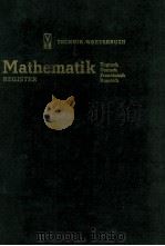 MATHEMATIK REGISTER   1982  PDF电子版封面     