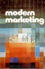 MODERN MARKETING FIRST EDITION   1975  PDF电子版封面     