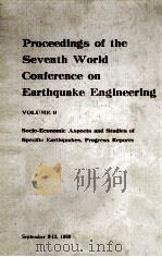 PROCEEDINGS OF THE SEVENTH WORLD CONFERENCE ON EARTHQUAKE ENGINEERING VOLUME 9   1980  PDF电子版封面     