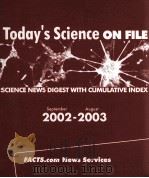 TODAY'S SCIENCE ON FILE 2002-2003     PDF电子版封面     