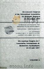 SEVENTEENTH CONGRESS OF THE INTERNATIONAL ASSOCIATION FOR HYDRAULIC RESEARCH 15-19 AUGUST 1977  VOL.（ PDF版）
