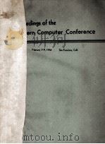 PROCEEDINGS OF THE WESTERN JOINT COMPUTER CONFERENCE   1956  PDF电子版封面     