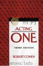 ACTING ONE THIRD EDITION（1998 PDF版）