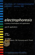 JOURNAL OF CHROMATOGRAPHY LIBRARY-VOLUME 18B ELECTROPHORESIS（1983 PDF版）