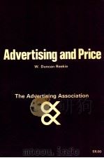 ADVERTISING AND PRICE   1979  PDF电子版封面  0902878255   