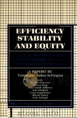 EFFICIENCY STABILITY AND EQUITY   1987  PDF电子版封面  0198286295  TOMMASO PADOA-SCHIOPPA 