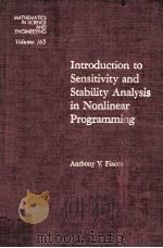 INTRODUCTION TO SENSITIVITY AND STABILITY ANALYSIS IN NONLINEAR PROGRAMMING（1983 PDF版）