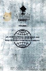 DIGEST VOLUME 1 1981 INTERNATIONAL GEOSCIENCE AND REMOTESENSING SYMPOSIUM（1981 PDF版）
