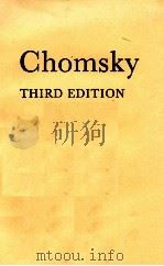 CHOMSKY THIRD EDITION   1970  PDF电子版封面    JOHN LYONS 