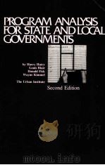 PROGRAM ANALYSIS FOR STATE AND LOCAL GOVERNMENTS SECOND EDITION（1987 PDF版）