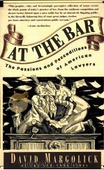 AT THE BAR:THE PASSIONS AND PECCADILLOES OF AMERICAN LAWYERS   1995  PDF电子版封面  0671887874  DAVID MARGOLICK 