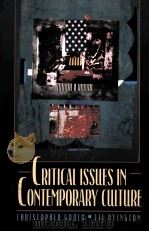 CRITICAL ISSUES IN CONTEMPORARY CULTURE（1997 PDF版）