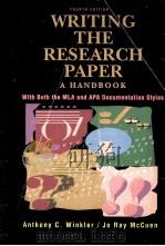 WRITING THE RESEARCH PAPER FOURTH A HANDBOOK  EDITION（1994 PDF版）