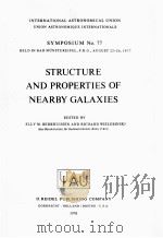 STRUCTURE AND PROPERTIES OF NEARBY GALAXIES   1978  PDF电子版封面  9027708746  ELLY M.BERKHUIJSEN AND RICHARD 