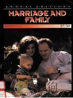 MARRIAGE AND FAMILY 97/98 TWENTY-THIRD EDITION   1997  PDF电子版封面  0697373118   
