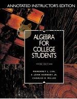 ALGEBRA FOR COLLEGE STUDENTS THIRD EDITION ANNOTATED INSTRUCTOR'S EDITION（1996 PDF版）