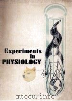 EXPERIMENTS IN PHYSIOLOGY GHIRD EDITION（ PDF版）
