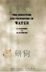 THE STRUCTURE AND PROPERTIES OF WATER（1969 PDF版）