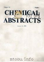 CHEMICAL ABSTRACTS VOLUME 116 NUMBER 1   1992  PDF电子版封面     