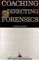 COACHING AND DIRECTING FORENSICS   1976  PDF电子版封面     