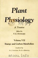 PLANT PHYSIOLOGY A TREATISE VOLUME VII   1983  PDF电子版封面    F.C.STEWARD 