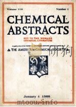 CHEMICAL ABSTRACTS VOLUME 108     PDF电子版封面     