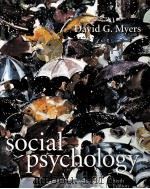 SOCIAL PSYCHOLOGY SIXTH EDITION   1999  PDF电子版封面    DAVID G.MYERS 
