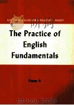 THE PRACTICE OF ENGLISH FUNDAMENTALS FORM A（1945 PDF版）