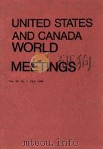 UNITED STATES AND CANADA WORLD MEETING VOL.28   1990  PDF电子版封面     