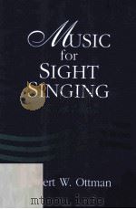 MUSIC FOR SIGHT SINGING FOURTH EDITION   1996  PDF电子版封面  0132343606   