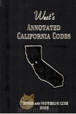 WEST'S ANNOTATED CALIFORNIA CODES BUSINESS AND PROFESSIONS CODE INDEX   1997  PDF电子版封面     