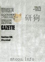 WORLD PATENTS INDEX GAZETTE SECTION CH:CHEMICAL   1988  PDF电子版封面     