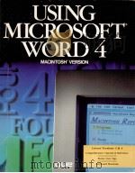 USING MICROSOFT WORD 4   1989  PDF电子版封面  0880224517   
