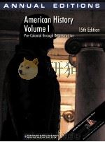AMERICAN HISTORY VOLUME I 15TH EDITION（1999 PDF版）