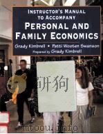 INSTRUCTOR'S MANUAL TO ACCOMPANY PERSONAL AND FAMILY ECONOMICS   1996  PDF电子版封面  0314067892   