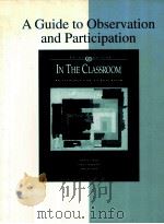 A GUIDE TO OBSERVATION AND PARTICIPATION IN THE CLASSROOM AN INTRODUCTION TO EDUCATION THIRD EDITION（1998 PDF版）