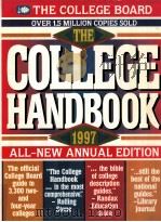 THE COLLEGE HANDBOOK 1997 THIRTY-FOURTH EDITION   1996  PDF电子版封面  0874475422   