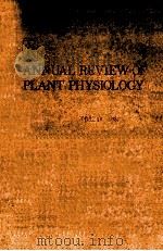 ANNUAL REVIEW OF PLANT PHYSIOLOGY VOL.38   1987  PDF电子版封面  0824306384   