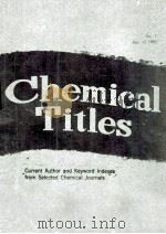 CHEMICAL TITLES   1992  PDF电子版封面     