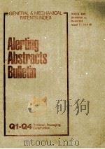 ALERTING ABSTRACTS BULLETIN Q1 TO Q4   1989  PDF电子版封面     